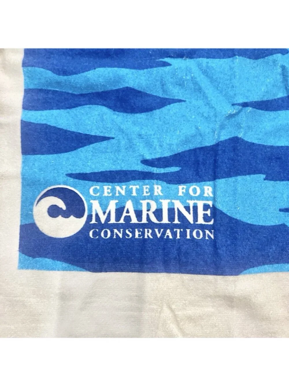 Vintage Ocean Spray beach towel Dolphins center for Marine Conservation
